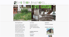 Desktop Screenshot of livegreenapts.com